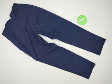 granatowe spodnie mohito: Spodnie materiałowe damskie, rozmiar M — 3