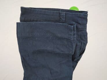 granatowe chinosy damskie: CAMAIEU, Spodnie materiałowe damskie, rozmiar XL — 5