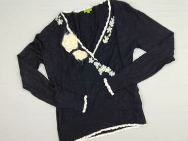 sweter z transparentnymi rękawami: Kardigan damski, rozmiar L — 1