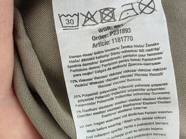 legginsy woskowane wysoki stan: Janina, Material trousers for women, M — 5