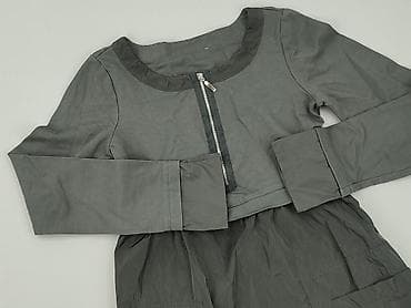 szary plaszcz pull: Sukienka damska, rozmiar S — 1