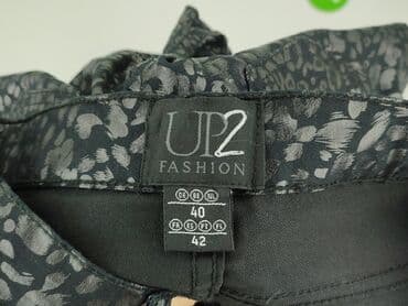wyprzedaż sukienek plus size: UP2Fashion, Material trousers for women, size L (EU 40) — 4