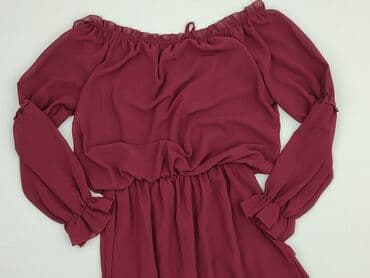 bordowa sukienki na wesele plus size: Sukienka damska, rozmiar S — 1