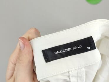 białe spodnie damskie mohito: Hallhuber, Spodnie materiałowe damskie, rozmiar M — 4