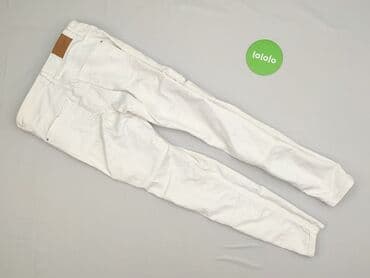 białe cargo bershka: Bershka, Spodnie cargo damskie, rozmiar S — 3