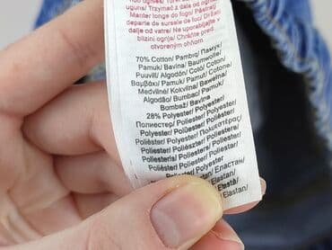 legginsy ocieplane 110: Spodnie jeansowe, Little kids, 7 lat, 116/122, stan - Bardzo dobry — 6