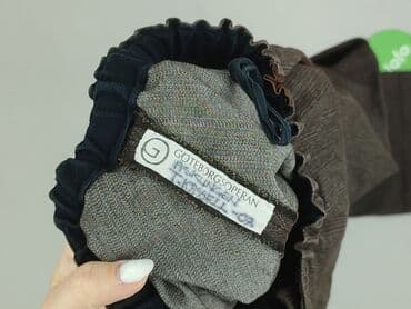 brązowe szerokie spodnie bershka: Spodnie damskie, rozmiar S — 4