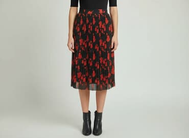 spódnice midi plisowane czarne: ONLY, Spódnica damska, rozmiar L — 6