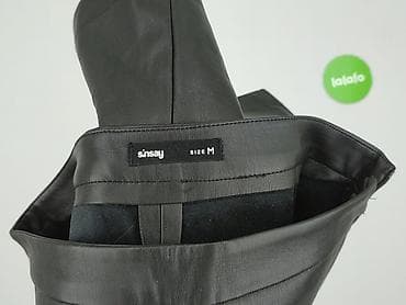 spódnice czarne eko skóra: Spódnica damska, rozmiar M — 4