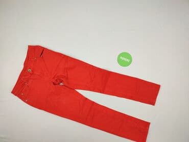 legginsy woskowane wysoki stan: Material trousers for women, size M (EU 38) — 2
