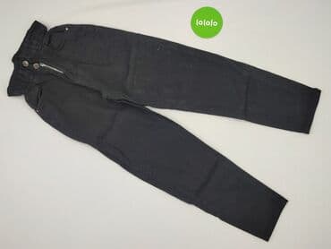 zara spodnie czarne z wysokim stanem: Spodnie materiałowe damskie, rozmiar XS — 2