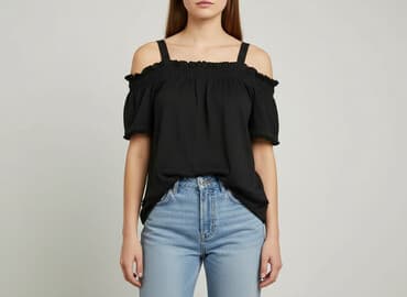 bluzki hiszpanki plus size: Жіноча блуза, розмір S — 1