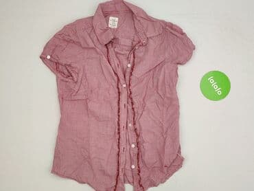 bluzki w kratkę czerwona: H&M, Women's blouse, size L — 3