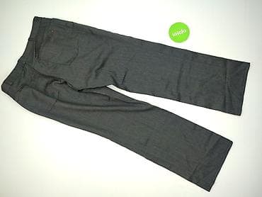 dresy lewandowski: Męskie spodnie garniturowe Finch - Kolor: ciemnoszary z delikatnym — 3