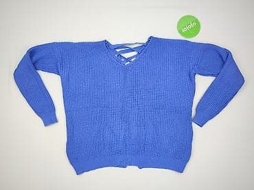 niebieski sweter damski: Sweter damski, rozmiar 5XL — 2