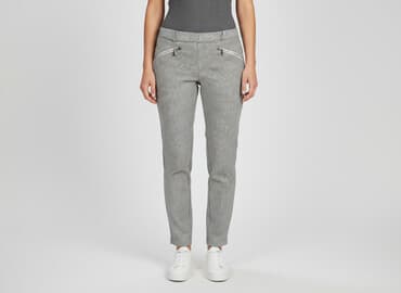 orsay spodnie woskowane czarne: Orsay, Spodnie materiałowe damskie, rozmiar XS — 1