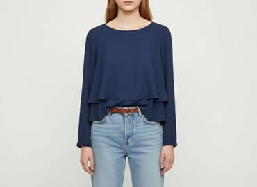 niebieska koszula damska zara: Zara, Bluzka damska, rozmiar M — 1