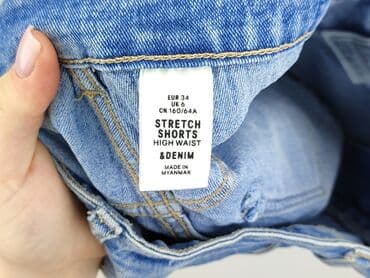 zara krótkie spodenki jeansowe: Denim, Szorty damskie, rozmiar S — 5