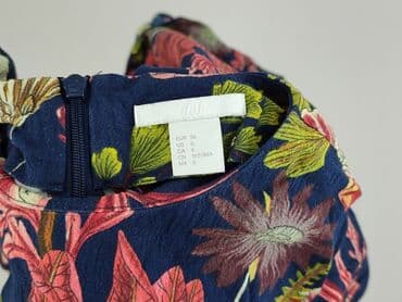 niebieska sukienka w kwiaty h m: H&M, Sukienka damska, rozmiar S — 4