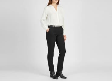 buty na koturnie deichmann: CAMBIO, Spodnie materiałowe damskie, rozmiar L — 6