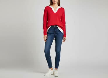 czerwone body intimissimi: Bodyflirt, Sweter damski, rozmiar L — 7