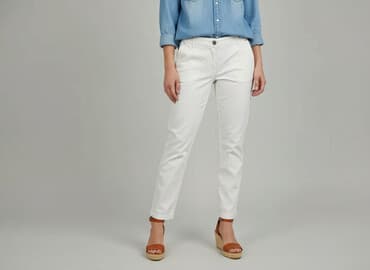 damskie spodnie chinosy: Atmosphere, Spodnie materiałowe damskie, rozmiar M — 7