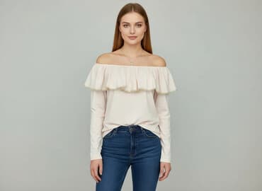 rozowa bluzka na impreze: KATE, Bluzka damska, rozmiar One size — 7