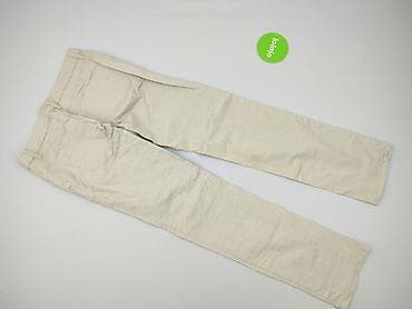 szerokie spodnie pull: Spodnie materiałowe damskie, rozmiar M — 3