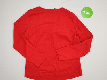 czerwona bluzka z dekoltem v: RAINBOW, Bluzka damska, rozmiar L — 4