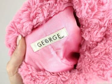 srebrna sukienka dla dziewczynki: Children's fur coat George, 2-3 years, Synthetic fabric, condition - Very good — 5