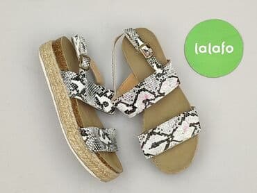 zara klapki na platformie: Sandały damskie, rozmiar 39 — 4