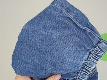 bluzki z zamkiem z przodu: Spodnie jeansowe, H&M, 6-9 miesięcy, stan - Bardzo dobry — 6