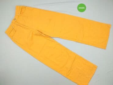 Women: Material trousers for women, size L (EU 40) — 2