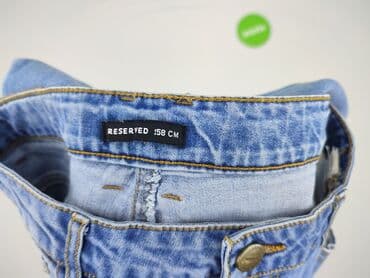 spodnie bershka materialowe: Spodnie jeansowe, Reserved, 13 lat, 158, stan - Bardzo dobry — 4