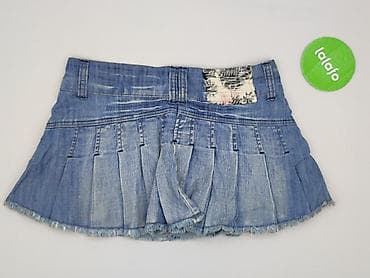 pull and bear spodnice plisowane: Vintage Denim, Spódnica damska, rozmiar M — 3