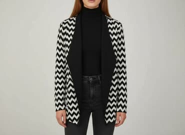 buty na koturnie z futerkiem: Kardigan damski, rozmiar S — 5