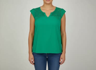 szmaragdowa bluzki damskie: Roman, Bluzka damska, rozmiar XL — 7