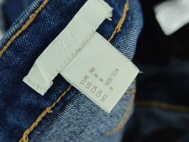 hm krótkie spodenki dzins low waist: H&M, Szorty damskie, rozmiar M — 4