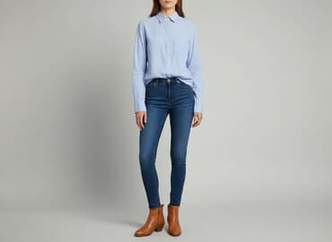 koszula wiya w paski: Bluzka damska, rozmiar S — 5