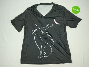 recznie malowane koszulki: T-shirt damski, 4XL — 2