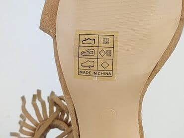 czarne sandały na obcasie allegro: Sandały damskie, 36 — 7