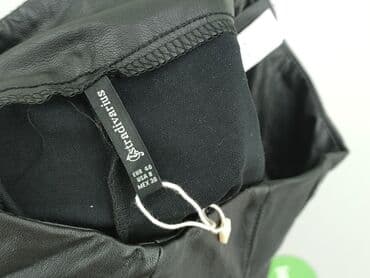 legginsy prążkowane stradivarius: Stradivarius, Legginsy Ze skóry ekologicznej damskie, rozmiar L — 4