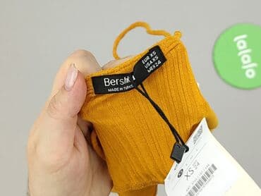 bluzki z odkrytym brzuchem: Bershka, Top damski, rozmiar XS — 4