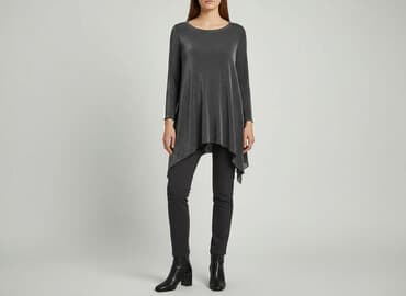 jakie buty do srebrnej sukienki: Tunika damska, rozmiar S — 5