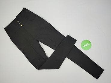 czarne outfity: Legginsy Ze skóry ekologicznej damskie, rozmiar S — 2