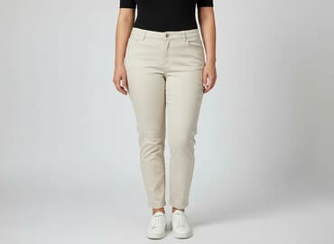 długie spodnie damskie dla wysokich: Spodnie materiałowe damskie, rozmiar XL — 6