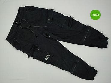 amisu cargo pants: Męskie spodnie cargo jogger FB Sister, rozmiar M - Kolor: czarny — 2