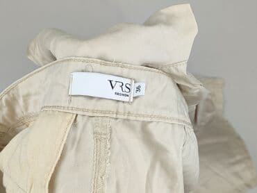 spodnie woskowane beż: VRS, Spodnie materiałowe damskie, rozmiar S — 4