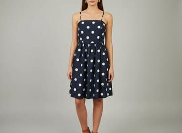 czerwone sukienki w groszki: Sukienka damska, rozmiar L — 7