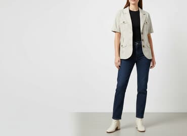 trampki na platformie h m: H&M, Marynarka damska, rozmiar L — 7